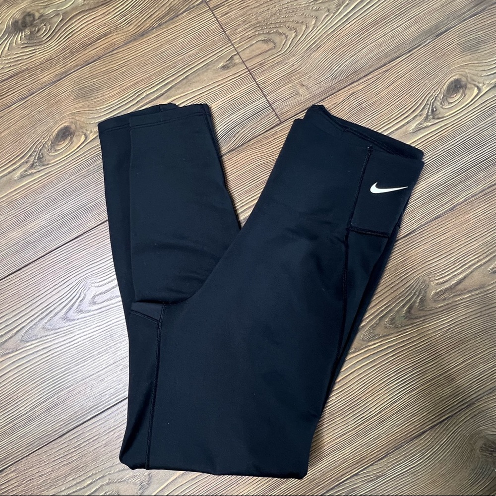 Nike womens pro high waist leggings black size small
